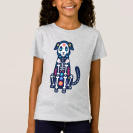 Socker Skull Calavera Hund IV T Shirt
