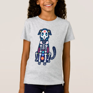Socker Skull Calavera Hund IV T Shirt