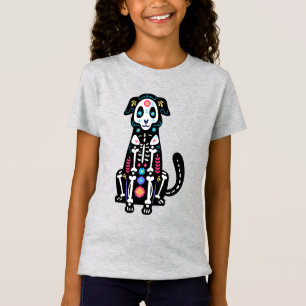 Socker Skull Calavera Hund IV T Shirt