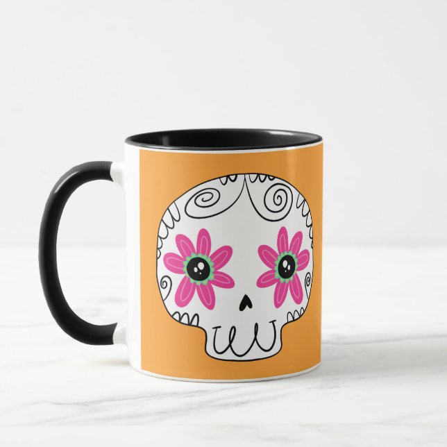Socker Skull Day of the dead Mugg (Vänster)