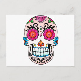Socker Skull - Day of the dead, Tatto, Mexiko Vykort