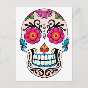 Socker Skull - Day of the dead, Tatto, Mexiko Vykort