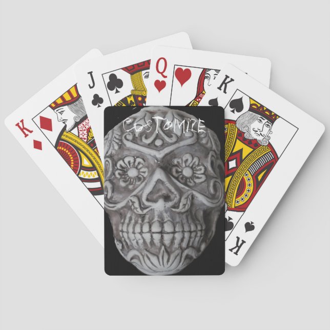 Socker Skull Day of the dead Thunder_Cove Casinokort (Baksidan)