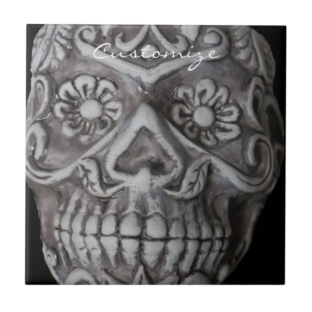 Socker Skull Day of the dead Thunder_Cove Kakelplatta (Framsidan)