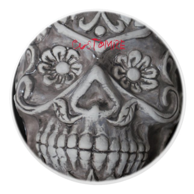 Socker Skull Day of the dead Thunder_Cove Knopp (Framsidan)
