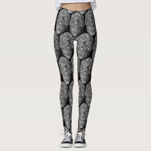Socker Skull Day of the dead Thunder_Cove Leggings