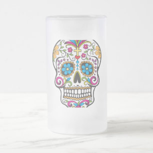 Socker Skull Frostat Ölglas