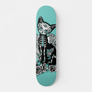 Socker Skull Kattunge Mini Skateboard Bräda 18,5 Cm