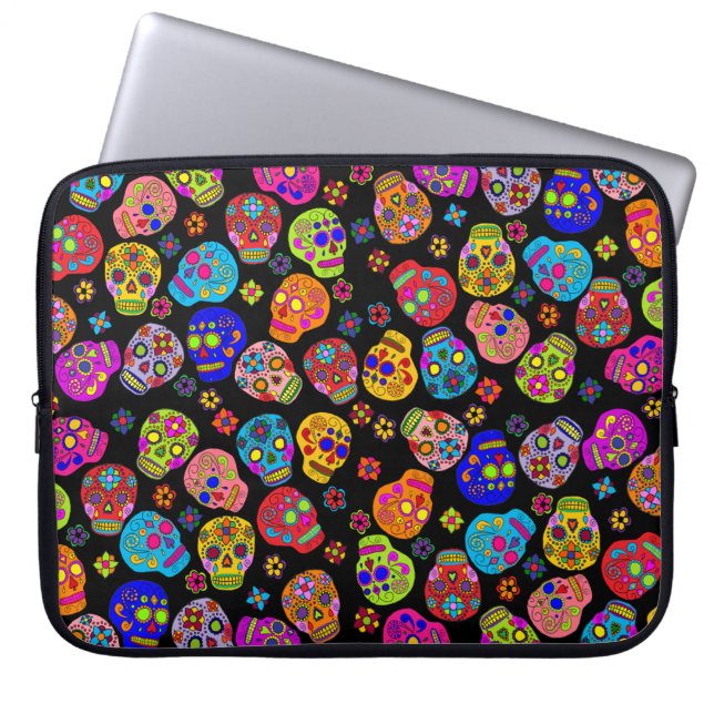 Socker Skull Laptop Sleeve (Framsidan)