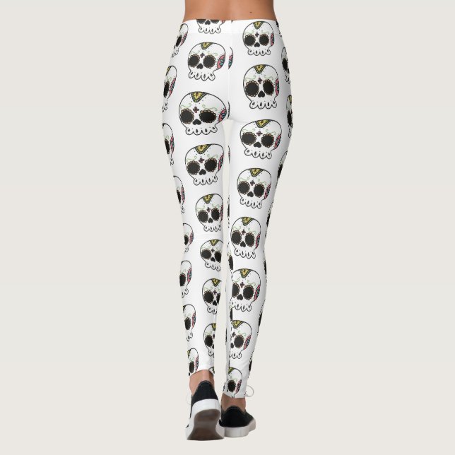 Socker SKULL Leggings (Baksida)