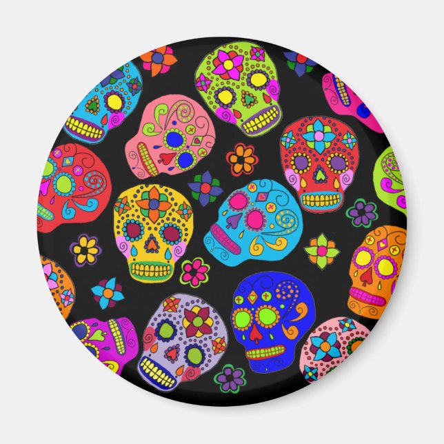 Socker Skull Magnet (Framsidan)