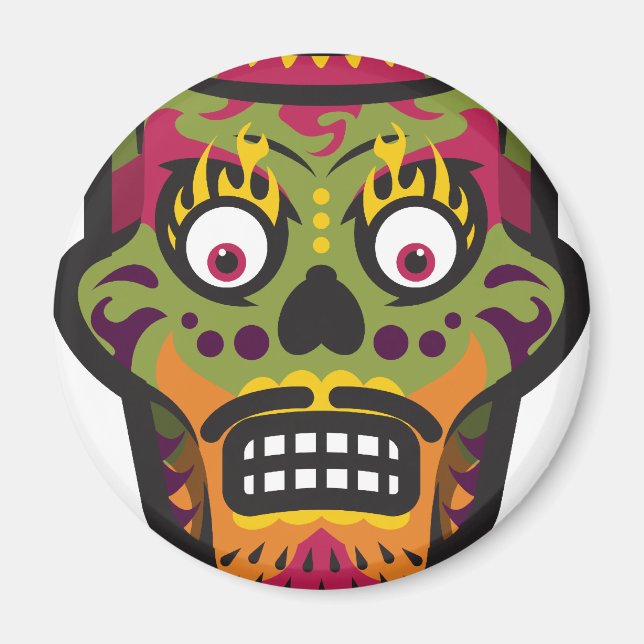 Socker Skull Magnet (Framsidan)