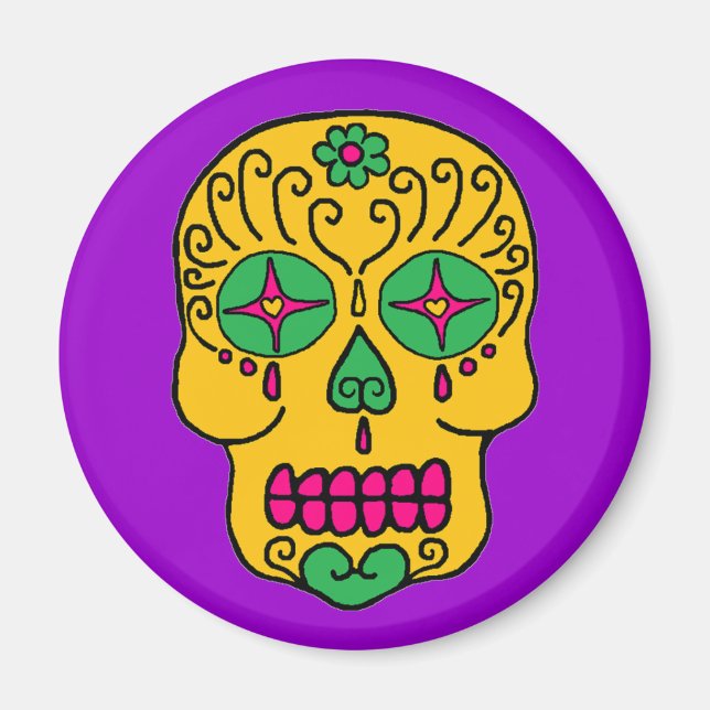 Socker Skull Magnet (Framsidan)