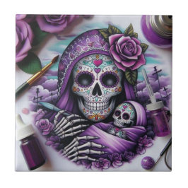 Socker Skull-Mamma Kakelplatta