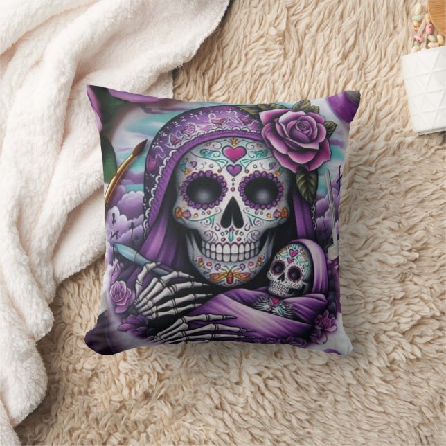 Socker Skull Mamma och Baby Kudde (Filt)