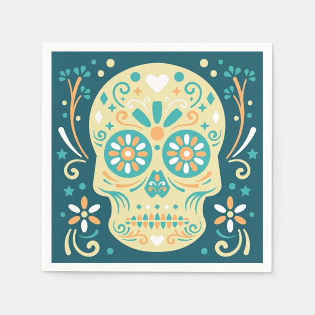 Socker Skull Pappersservett (Framsidan)