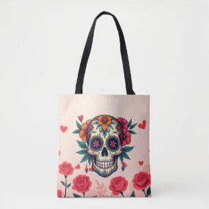 Socker Skull Ro Tygkasse