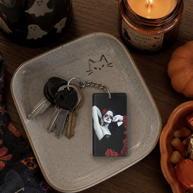 Socker Skull Röd ros Black (Skapare uppladdad)