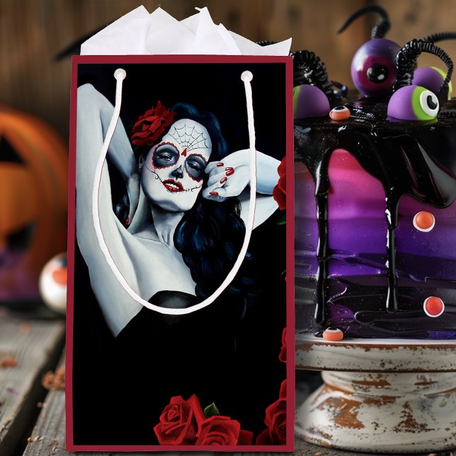 Socker Skull Röd ros Black (Skapare uppladdad)