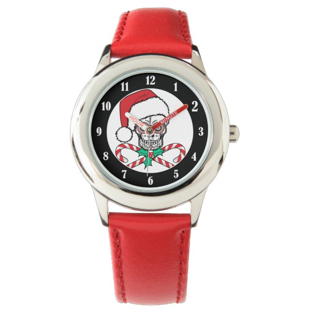 Socker Skull Santa Armbandsur (Framsida)