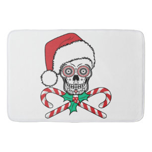 Socker Skull Santa Badrumsmatta