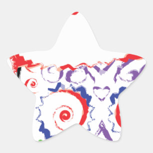 Socker Skull Santa Stjärnformat Klistermärke