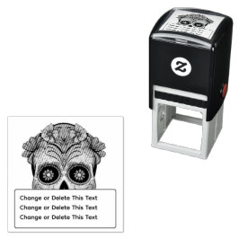 Socker Skull Självfärgande Stämpel