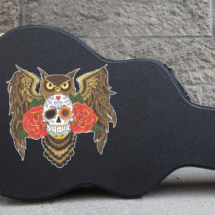 Socker Skull Uggla Klistermärken