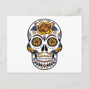 Socker Skull Vykort