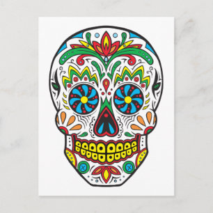 Socker Skull Vykort