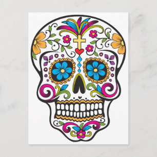 Socker Skull Vykort