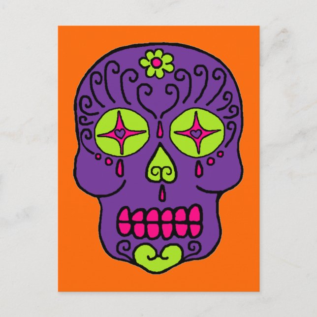 Socker Skull Vykort (Framsida)