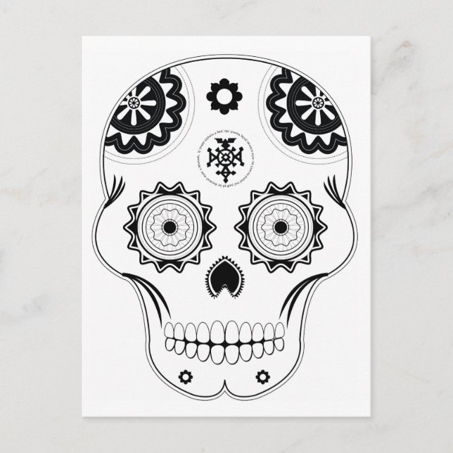 Socker Skull Vykort (Framsida)
