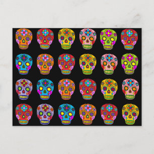 Socker Skull Vykort