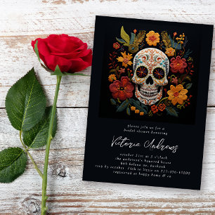 Socker Skullblommor Gothic Möhippa Inbjudningar