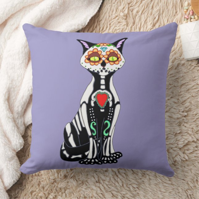 Socker Skullkatat Kudde (Filt)