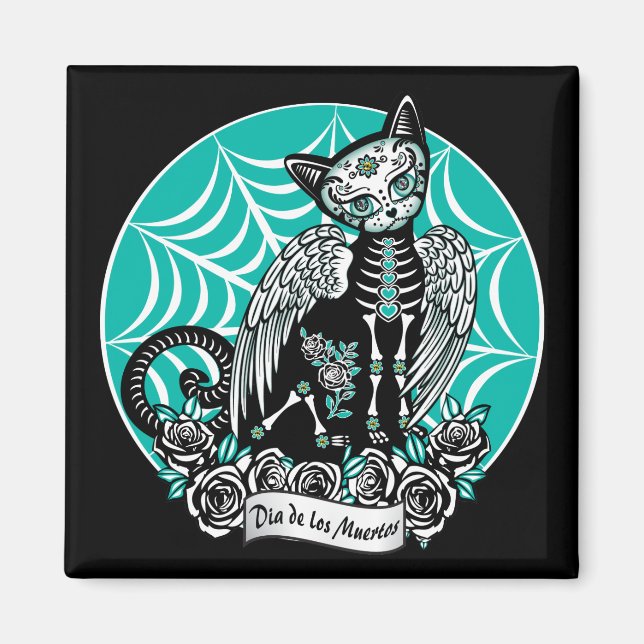 Socker Skullkatat Magnet (Framsidan)
