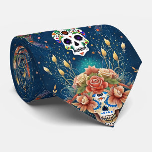 Socker Skullkonst - Helgdag Dia de los Muertos Slips