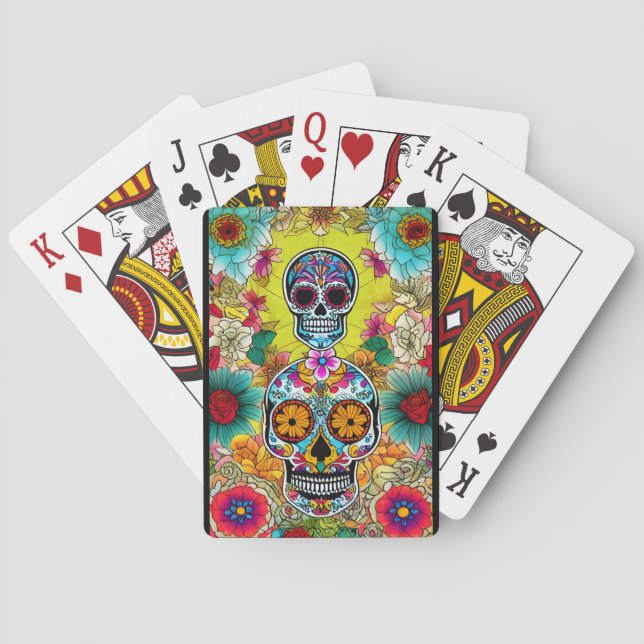 Socker - Skullkonst - ihågkommande Casinokort (Baksidan)