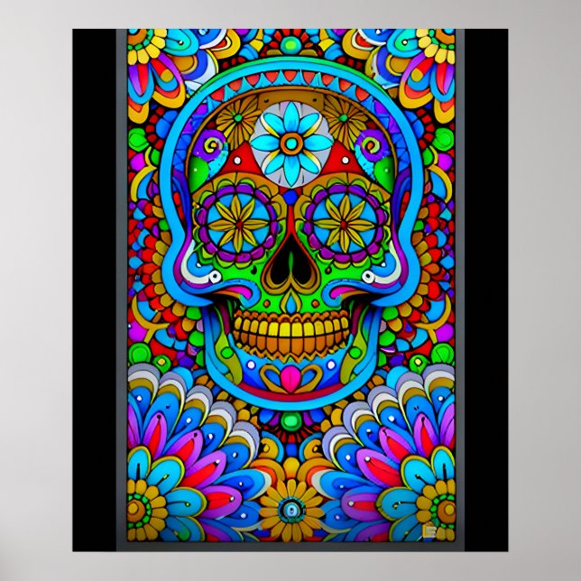 Socker Skullkonst - Spektrum Poster (Framsidan)