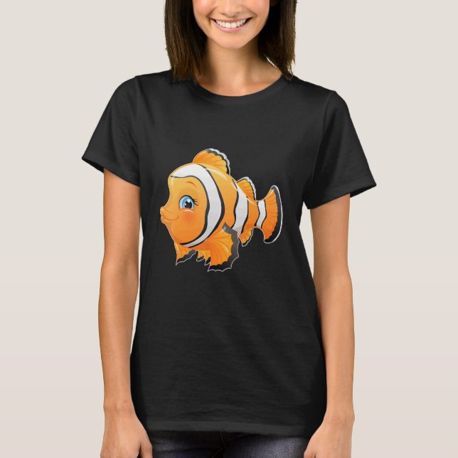 Socker Söt Clownfisk T Shirt (Framsida)