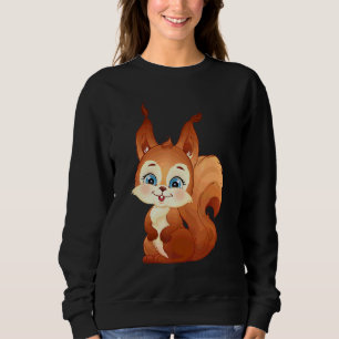 Socker Söt Ekorre Med Stora Ögon T Shirt