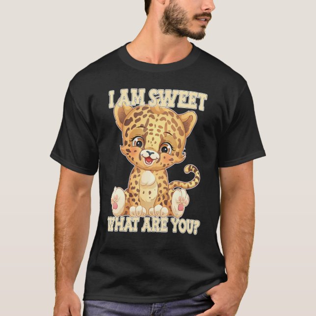 Socker Söt Tiger T Shirt (Framsida)