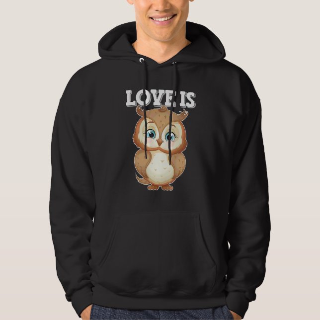 Socker Söt Ugglaskogsinvånare 1 Hoodie (Framsida)