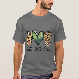 Socker Tatuering Skallar Rolig Halloween Thanksgiv T Shirt