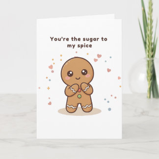 Socker till min krydda Puchi Dōshi Gingerbread-kor Kort