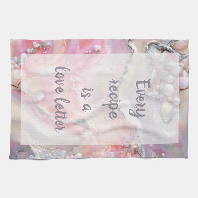 Socker - Vitt Kökshandduk (Horisontell)