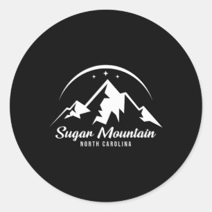 Sockerberget North Carolina Ski Resort Skiing Sn Runt Klistermärke