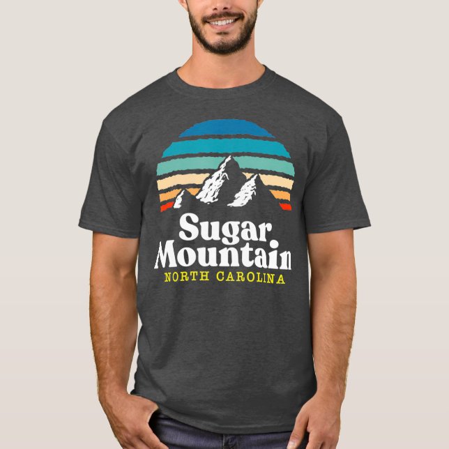 Sockerberget North    CarolinaSki Resort 1980-tale T Shirt (Framsida)