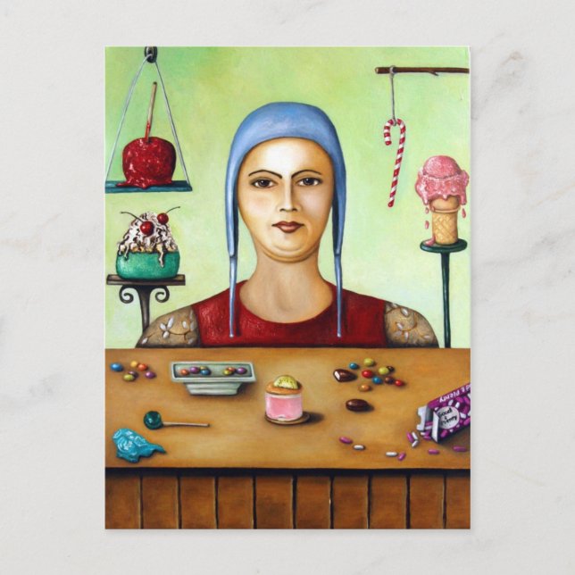 Sockerberoende Vykort (Framsida)